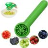 1pc; Grape Tomato Cherry Strawberry Cutter; Green Multifunctional Vegetable And Fruit Cutter; No Blade; Creative Kids Supplies; Kitchen Gadget