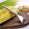 1pc Stainless Steel Corn Planer; Corn Peeler; Cob Remover Tool With Ergonomic Handle; Kitchen Gadgets