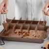 1pc Kitchen Baking Utensils Solid Bottom Brownie Baking Pan Square Non-stick Cake Mold Thickened Household Kitchen Baking Accessories