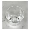 Designer Oval Halo Clear Acrylic DOF Tumbler Set of 4 (12oz), Premium Quality Unbreakable Stemless Acrylic Tumbler for All Purpose