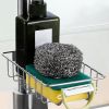 1pc Sink Storage Rack; Kitchen Stainless Steel Sink Shelving For Putting Sponges; Scrubbers; Towel 7.4inch/4.7inch