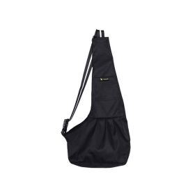 Oxford Cloth Cross Border Sling Messenger Outing Portable Cat Bag (Option: Black-S)