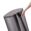 Rectangular Step Garbage Can 3 Piece Combo, 13.2 gal , Two 1.3 gal, Stainless Steel