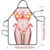 1pc Funny Muscle Man Kitchen Apron Sexy Women Cooking Pinafore Home Cleaning Tool